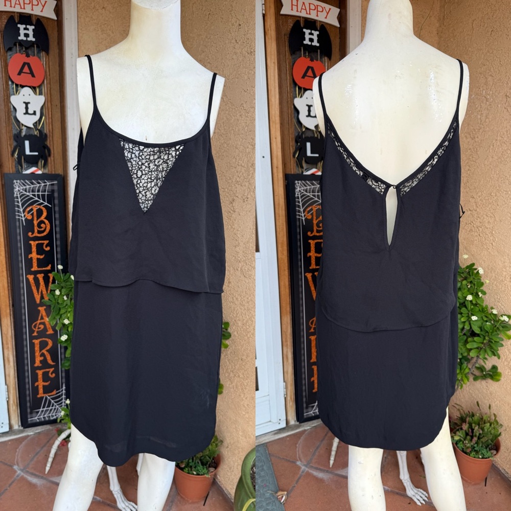 MNG Suit Sleeveless Mock Layer Tank Dress MEDIUM